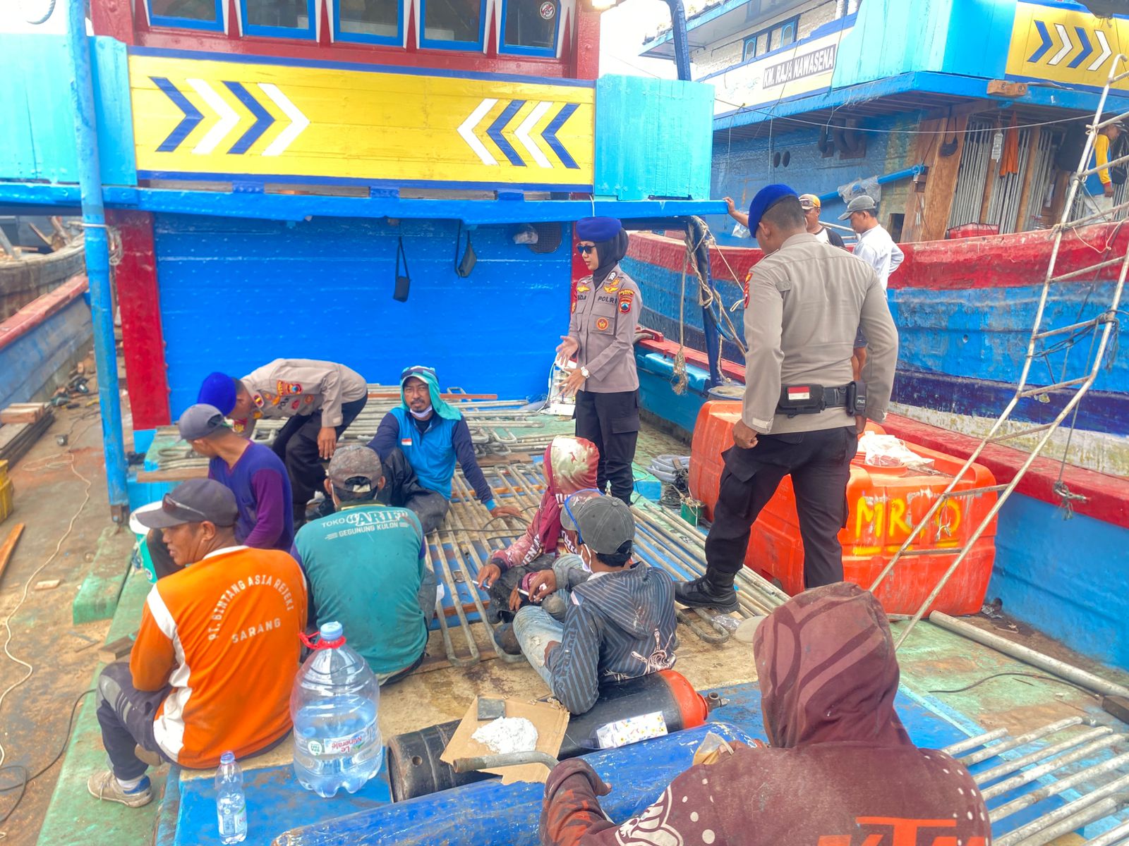 Polisi Pati Perkuat Sabuk Kamtibmas Pesisir di Dermaga Bendar Juwana